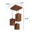 Oblique Brown Cluster Hanging Lamp