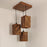 Oblique Brown Cluster Hanging Lamp