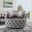 Wide Tufted Swivel Barrel chair Tufted Arm Chair