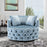 Wide Tufted Swivel Barrel chair Tufted Arm Chair