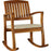 Outdoor Broadfoot Rocking Solid Wood Chair with Cushions