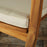 Outdoor Broadfoot Rocking Solid Wood Chair with Cushions