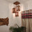 Palisade Brown Wooden Cluster Hanging Lamp