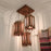 Palisade Brown Wooden Cluster Hanging Lamp