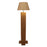 Palisade Wooden Floor Lamp with Premium Beige Fabric Lampshade