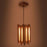 Palisade Beige Wooden Single Hanging Lamp