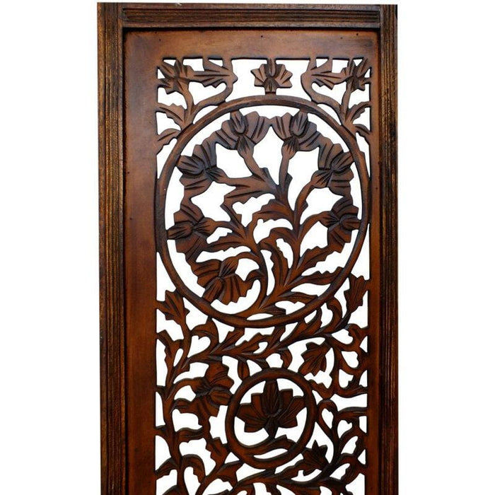 4 - Panel Solid Wood Folding Room Divider