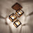 Rhombus Brown Cluster Hanging Lamp