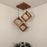 Rhombus Brown Cluster Hanging Lamp
