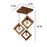 Rhombus Brown Cluster Hanging Lamp