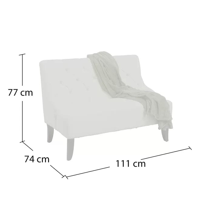 Rita Loveseat Sofa Chair 2 persone