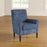 Lounge Chair Wide Tufted  Armchair