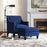 Wide Armchair and Ottoman