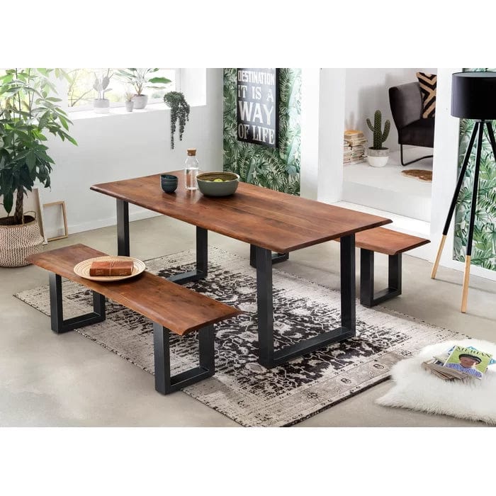 Ryegate Dining Table Set 4 Person ( 1 Table 2 Bench )