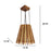 Soyuz Beige & Brown Wooden Single Hanging Lamp