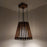 Soyuz Beige & Brown Wooden Single Hanging Lamp