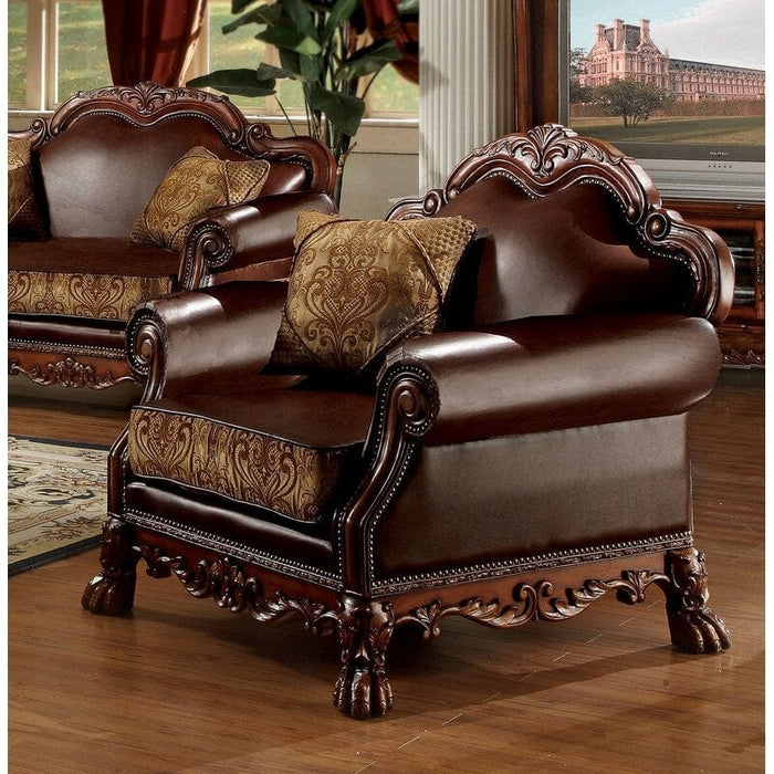 Wooden Handcarved Teak Wood Sofa Wide Armchair