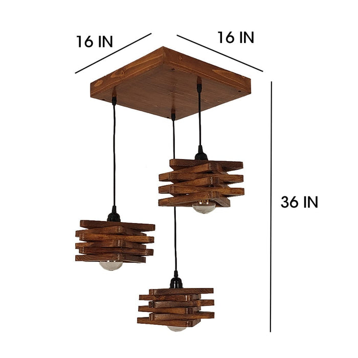 Star Brown Cluster Hanging Lamp