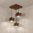 Star Brown Cluster Hanging Lamp