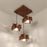 Star Brown Cluster Hanging Lamp