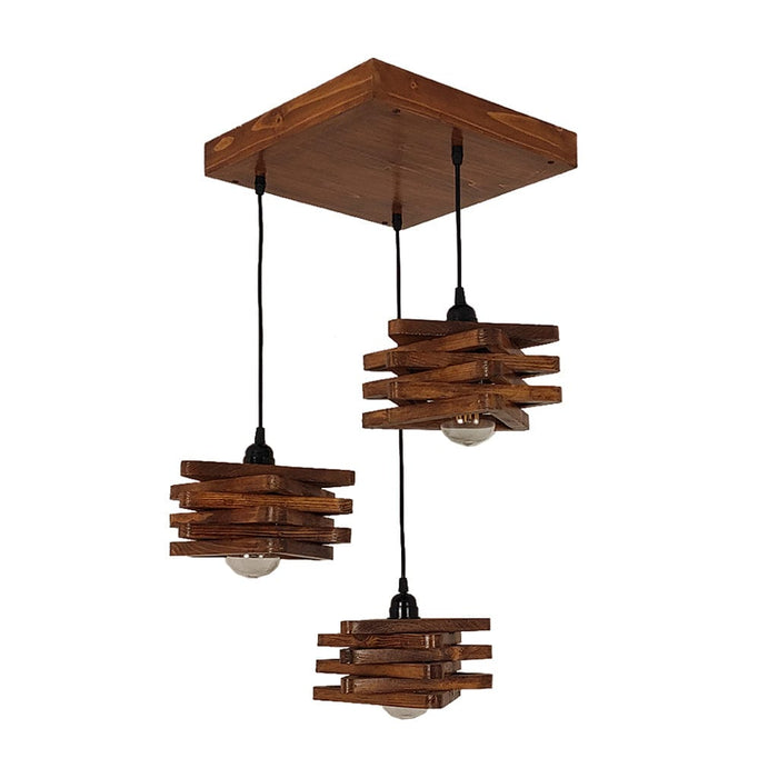 Star Brown Cluster Hanging Lamp