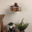 Star Brown Wooden Wall Light