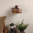 Star Brown Wooden Wall Light