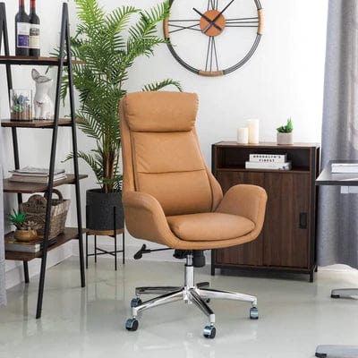 Modern Ergonomic Faux Leather Executive Chair