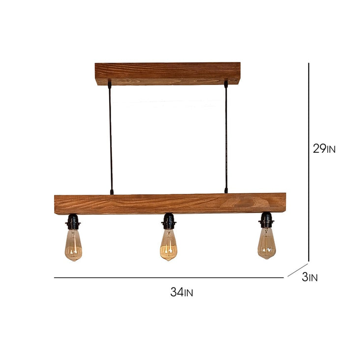 Tavern Brown Wooden Series Hanging Lamp