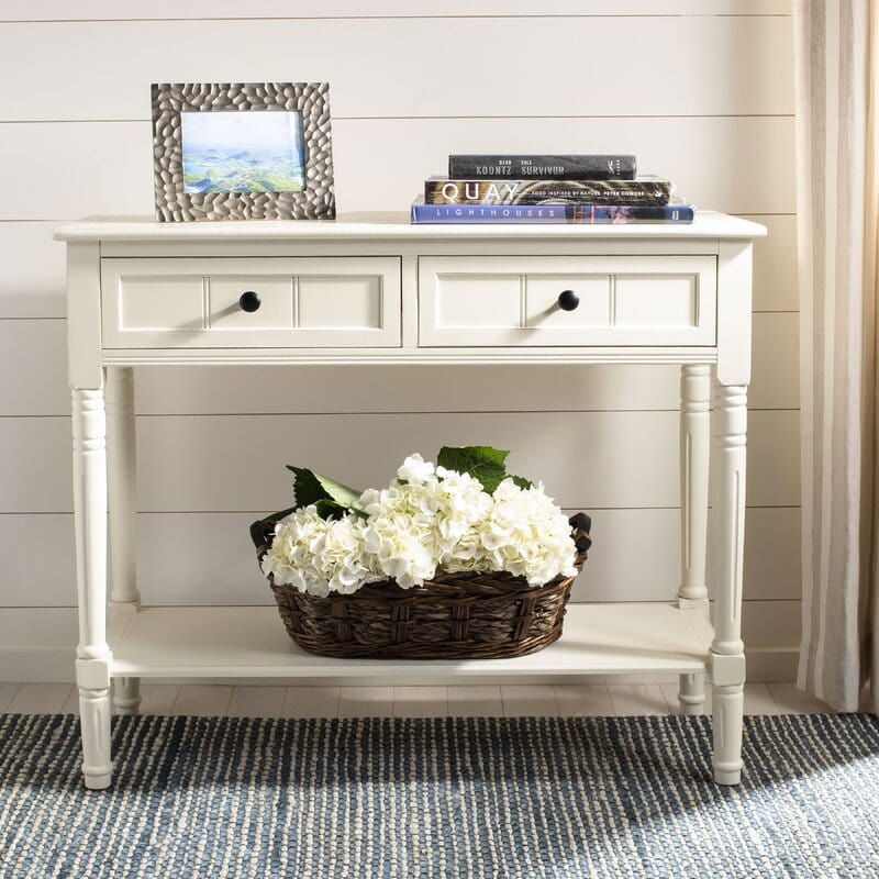 Rectangular shape wooden  Console Table with Drawers