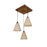 Terzo Beige Cluster Hanging Lamp