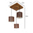 Tiga Brown Cluster Hanging Lamp