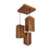 Trikona Brown Cluster Hanging Lamp