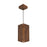 Trika Brown Wooden Single Hanging Lamp