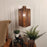 Trikona Brown Wooden Wall Light