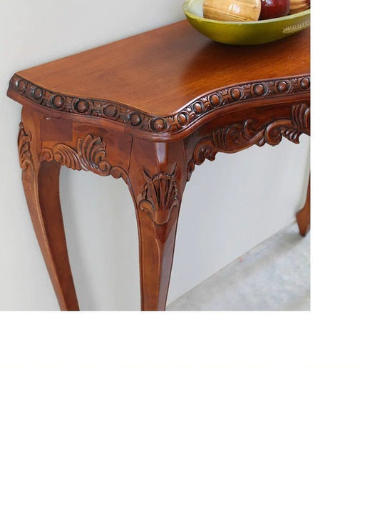 Wooden Hand Carved Beautiful Design Decor Royal Console Table (Teak Wood)