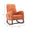 Wooden Glider Rocking Chair (Orange)