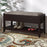 Upholstered Flip Top Storage Bench  Solid Wood Bench Shoe Rack