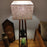Vantage Wooden Floor Lamp with Brown Base and Jute Fabric Lampshade