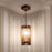 Ventus Beige Wooden Single Hanging Lamp