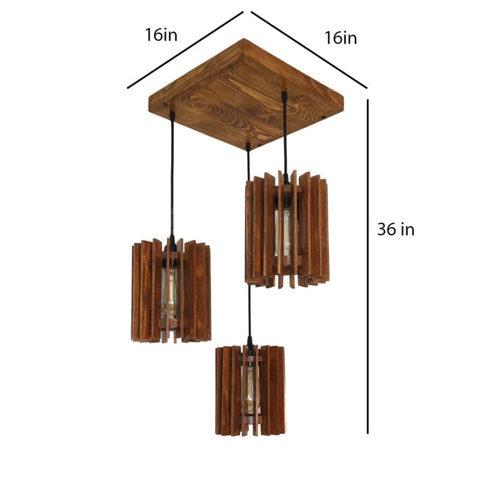 Ventus Brown Cluster Hanging Lamp