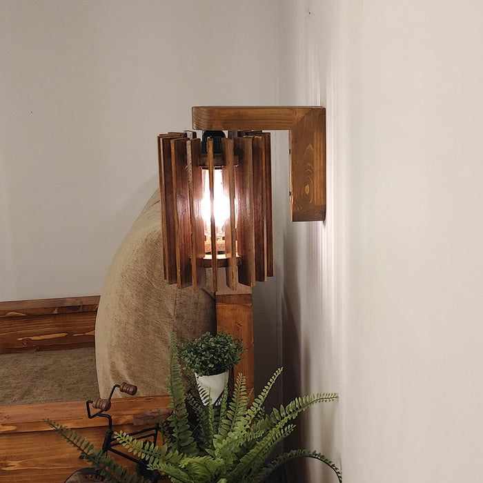 Ventus Brown Wooden Wall Light