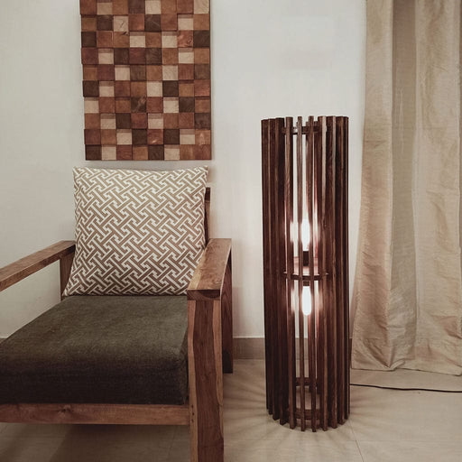 Ventus Duo Wooden Floor Lamp