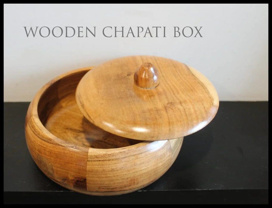 ACACIA WOOD CHAPATI BOX CUM SERVING BOWL || FOOD GRADE