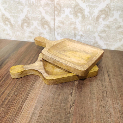 WOODEN SERVING PLATTER II FOOD GRADE