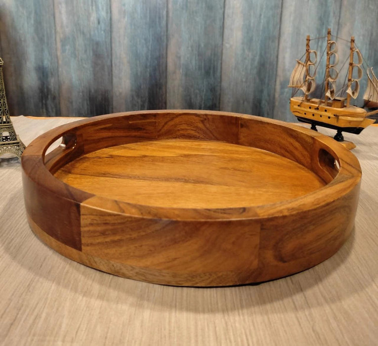 WOODEN SERVING TRAY II FOOD GRADE