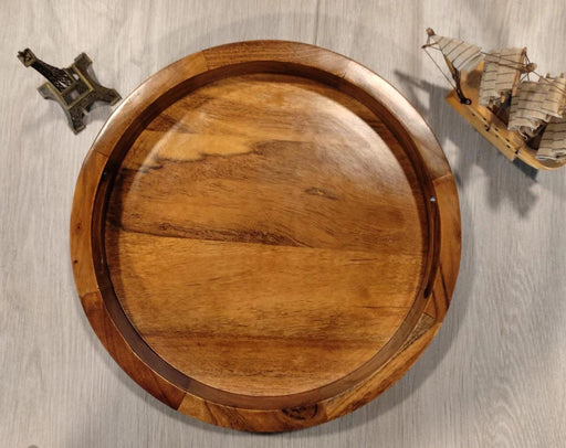 WOODEN SERVING TRAY II FOOD GRADE