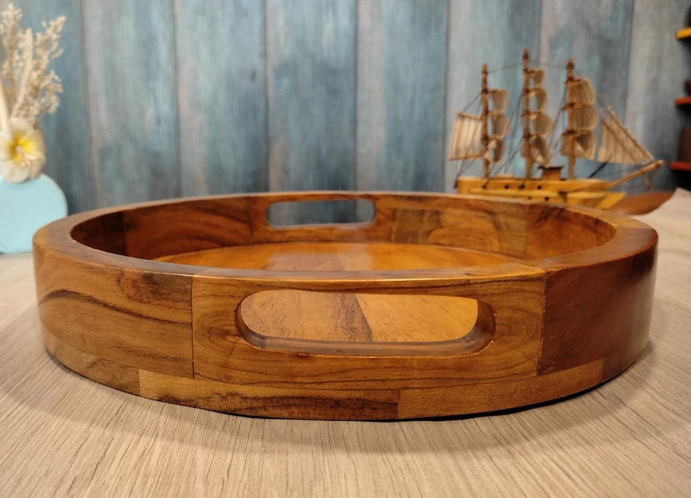 WOODEN SERVING TRAY II FOOD GRADE