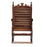 Solid Wood Rocking Chair in Rustic Teak Finish