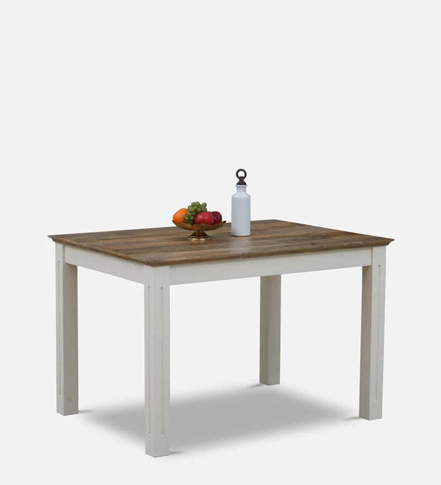 Alabaster Solid Wood 4 Seater Dining Table